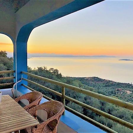 House Tanna Of Villa Intaba Spectacular Sea Views Corfiot Riviera Spartilas Corfu Island Greece Close To Ipsos Beach Spartylas Ngoại thất bức ảnh
