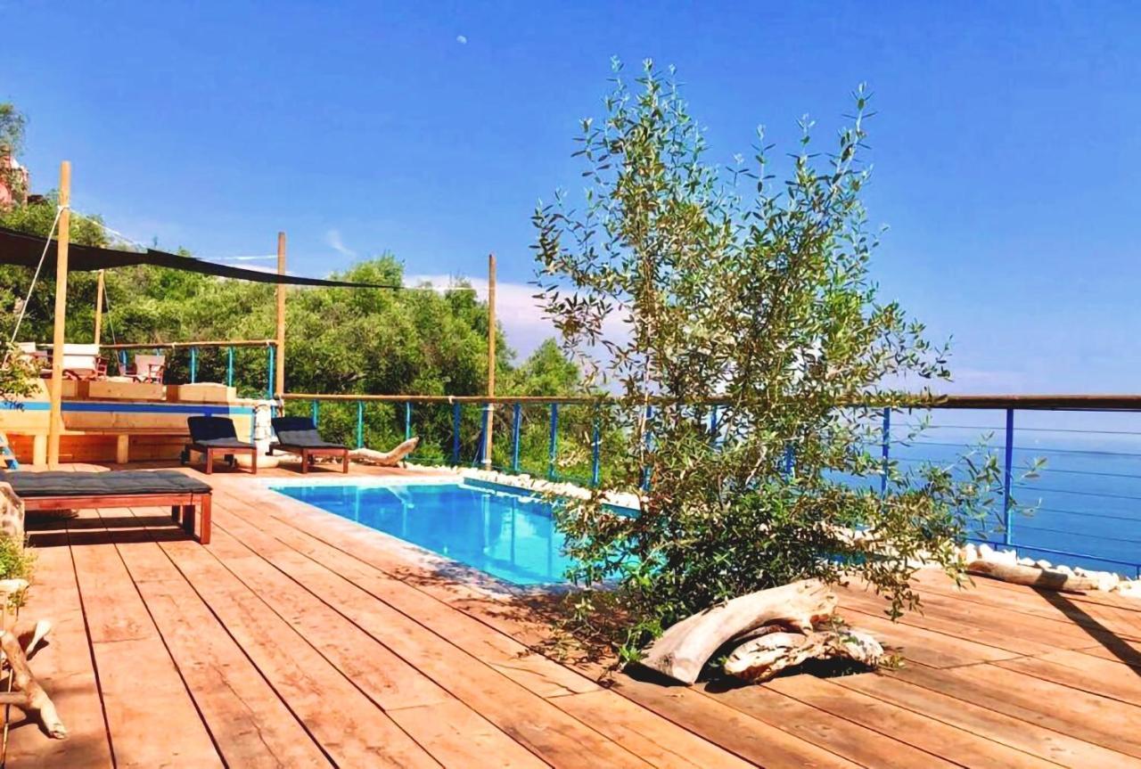 House Tanna Of Villa Intaba Spectacular Sea Views Corfiot Riviera Spartilas Corfu Island Greece Close To Ipsos Beach Spartylas Ngoại thất bức ảnh