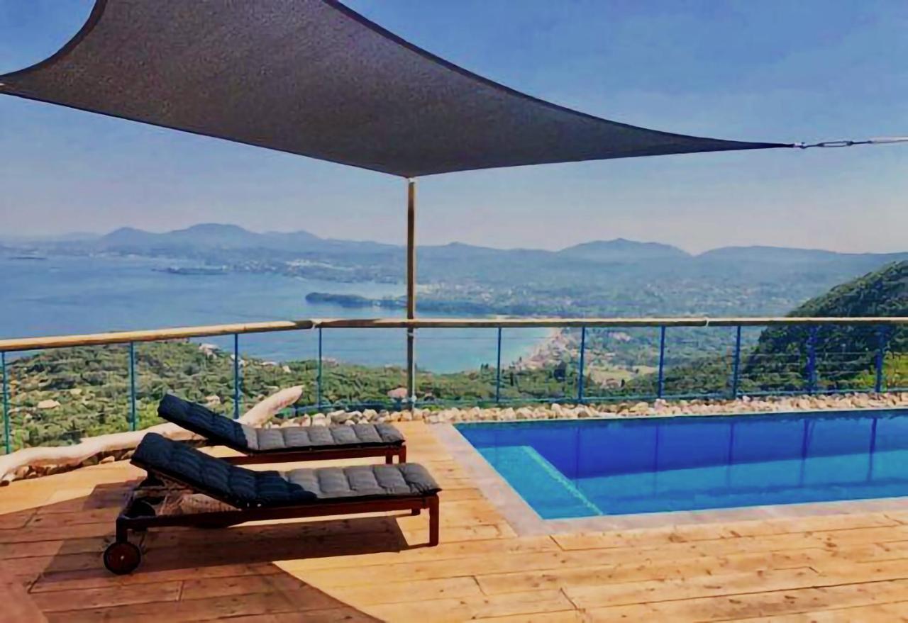 House Tanna Of Villa Intaba Spectacular Sea Views Corfiot Riviera Spartilas Corfu Island Greece Close To Ipsos Beach Spartylas Ngoại thất bức ảnh