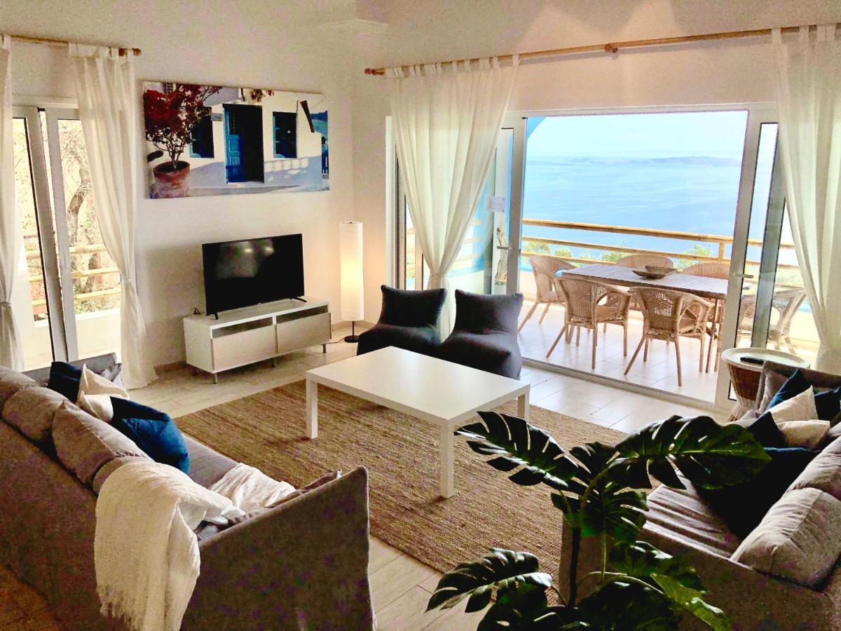 House Tanna Of Villa Intaba Spectacular Sea Views Corfiot Riviera Spartilas Corfu Island Greece Close To Ipsos Beach Spartylas Ngoại thất bức ảnh